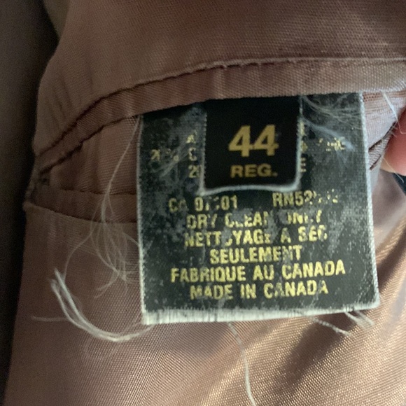 Vintage 80s Wool Cashmere Blend Michael Gabriele Navy Blazer Men’s size 44R - Picture 7 of 16